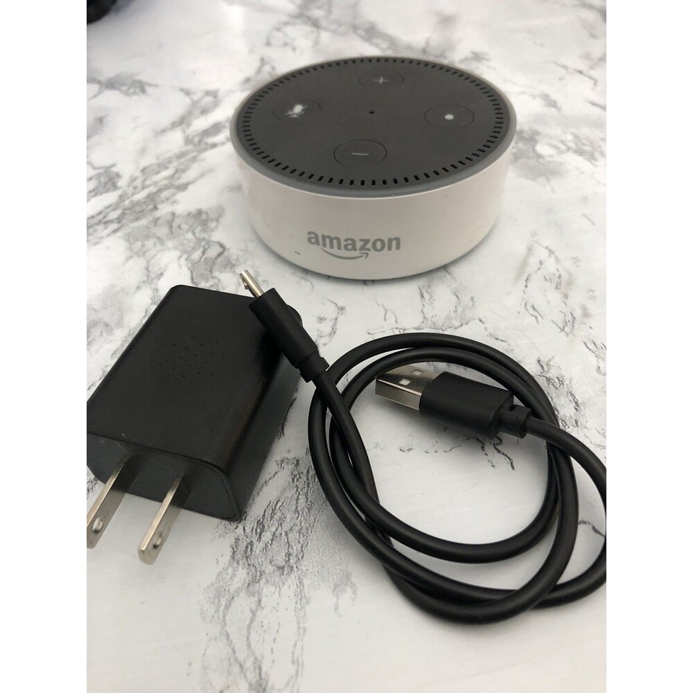 Amazon Echo Dot  (2nd Generation) Smart Speaker - White, WORKING